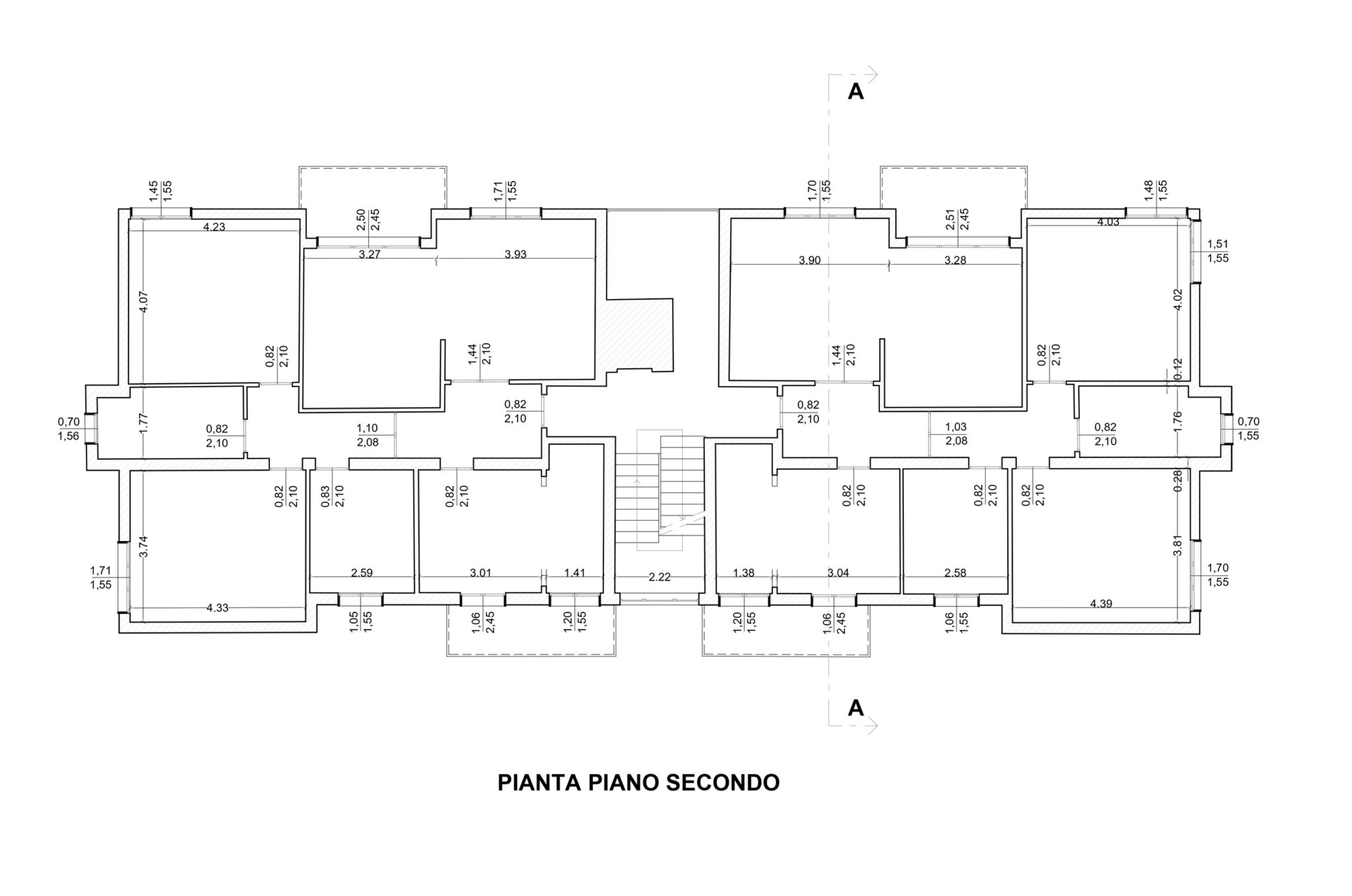 Pianta piano secondo