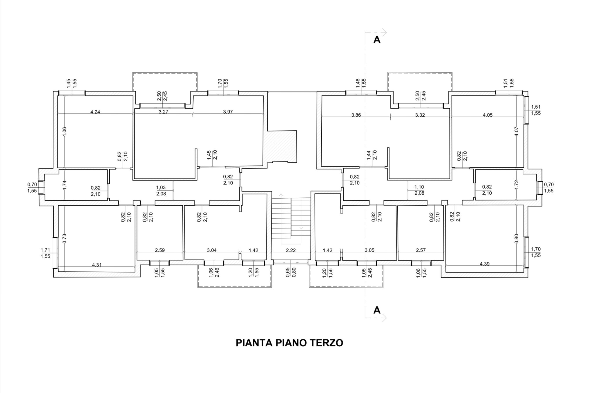 Pianta piano terzo