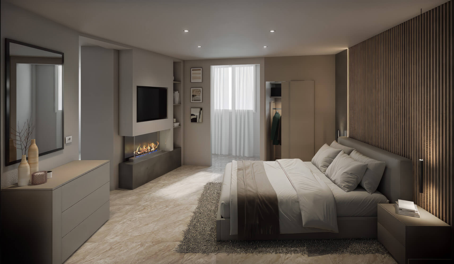 Rendering - appartamento moderno (1)